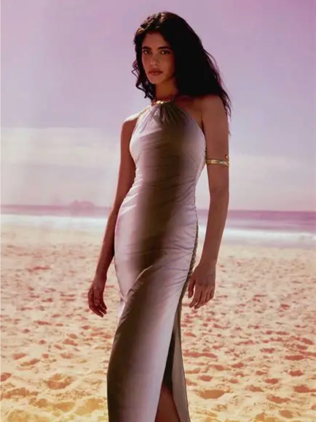 Vix Paula Hermanny Maxi Dress Swim Coverup Dayton In Purple Ombre